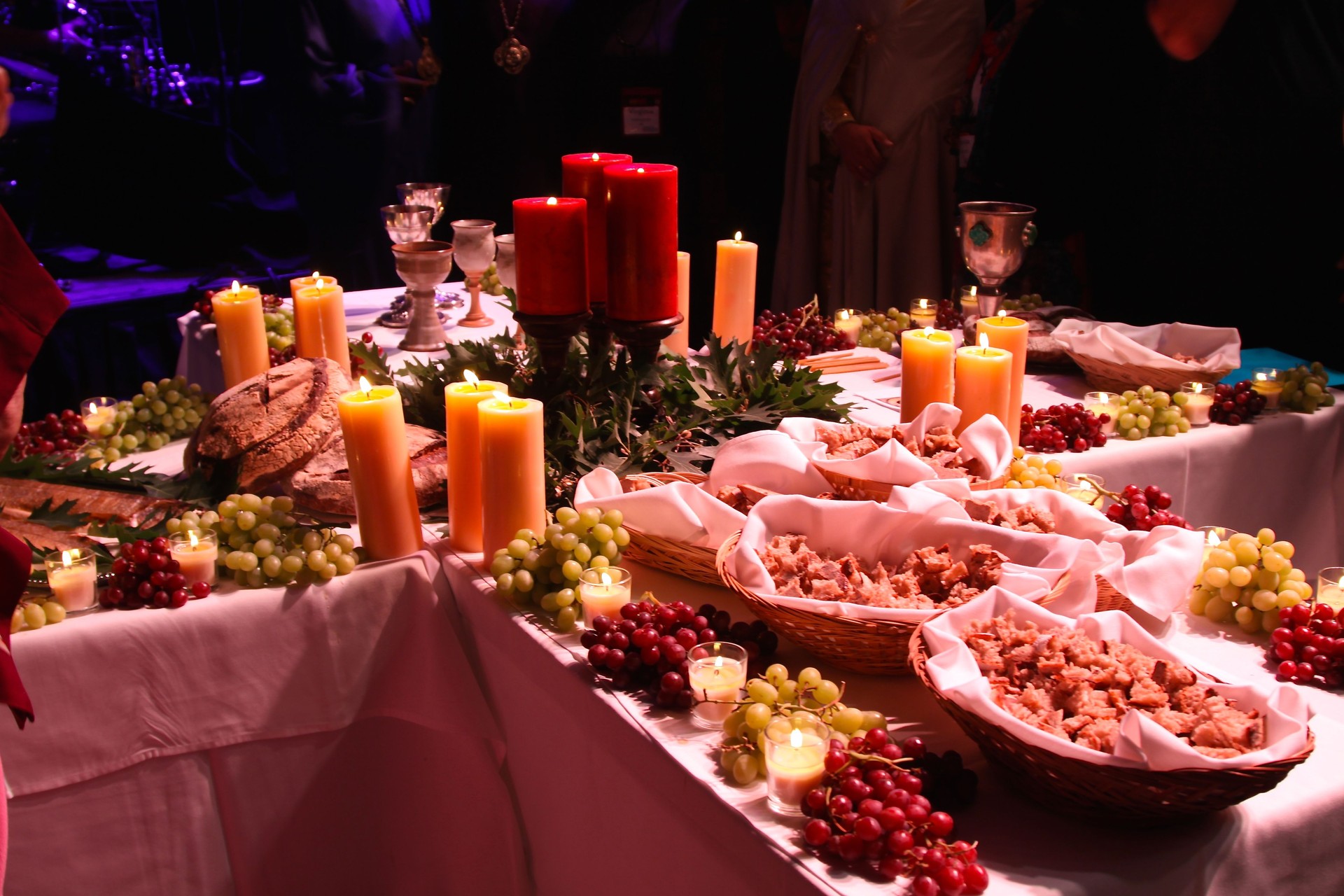 Table Setting At A Medieval Feast